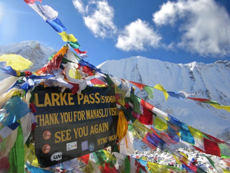 Manaslu Larkey Pass 5,240 m Round Trek